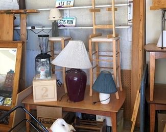 Coffee Table and End Tables, Table Lamps