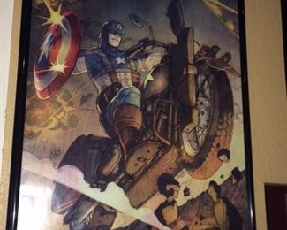 some very cool framed art at this sale