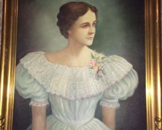 circa 1920 painting with great frame