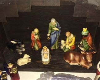 Vintage Hummel nativity scene