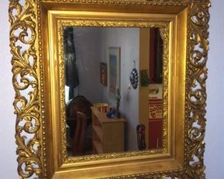 antique framed with mirror