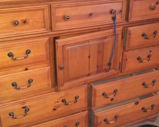 large pine chest of drawers