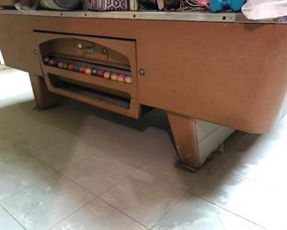 Vintage smaller format pool table