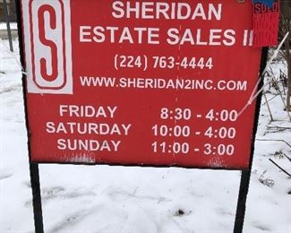 100 - So happy that the ground was not frozen. Easier to get the sign in the ground.