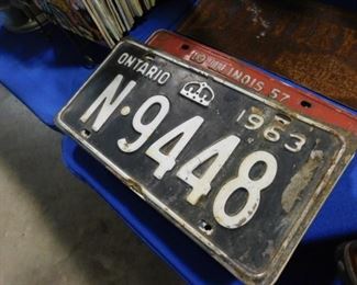 Vintage license plates