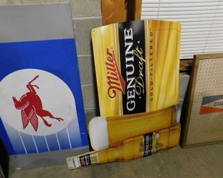 Mobil gas metal sign