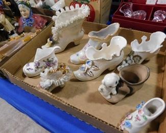 Vintage porcelain shoes