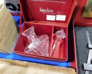 Neiman Marcus crystal perfume bottle