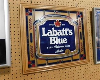 Labatt's Blue beer sign