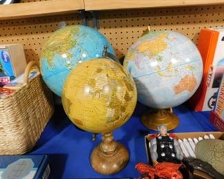 World globes