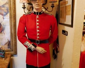 Full British Uniform on vintage Mannequin