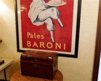 Vintage Pub Table, Repro. Poster