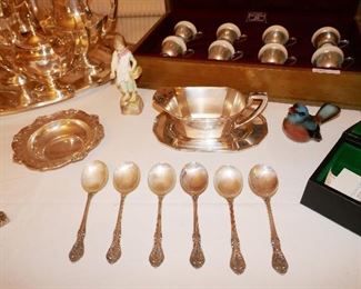 Sterling Spoons and bowls