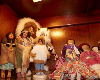 Skookums, vintage Eskimo & Native American Dolls