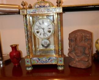 Nice Cloisonne Clock