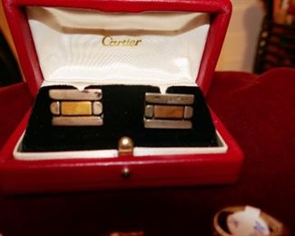 Cartier Cufflinks (18KT and sterling)