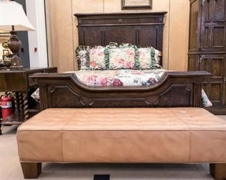 LOVE the end of the bed ottoman!