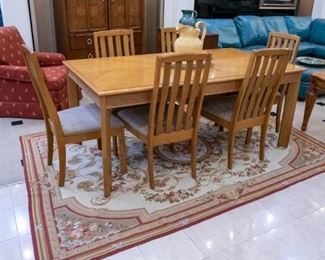 Very nice antique rug! 6' x 9' Needlepoint?
