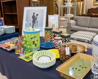 Mojito Set, trays, 'Jack Vettriano picture, etc.
