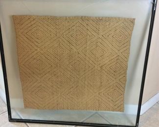 Zaire Kuba Cloth, 34" x 34".