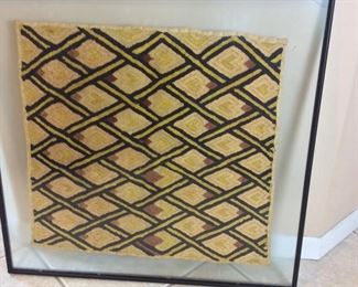 Zaire Kuba Cloth, 34" x 34".