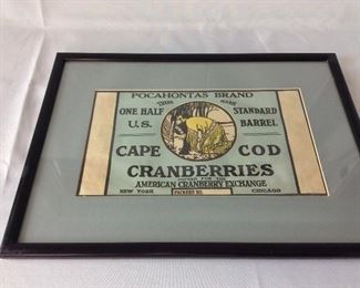 Pocahontas Brand Cape Cod Cranberries.