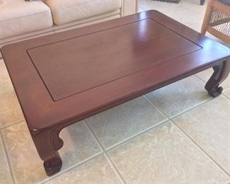 Rosewood Table, 47" L x 31" W x 14" H.