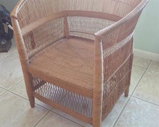 Malawi African Cane Chair.