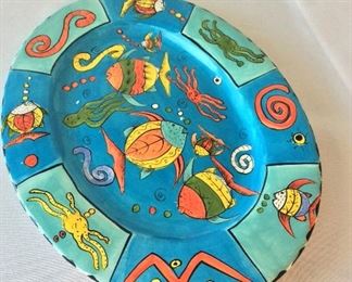 Hand Painted Plate, Penzo, Zimbabwe.