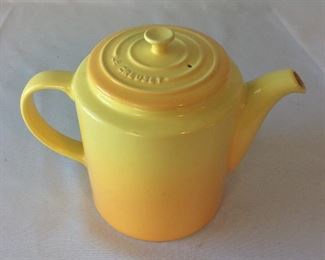 Le Creuset Teapot, France, 7" H.