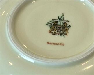 Royal Bayreur Normandie Bavaria Tea Cups and Saucers. 