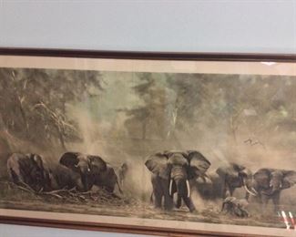 Elephants at Amboseli by David Shepherd, 1962.