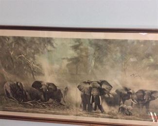 Elephants at Amboseli by David Shepherd, 1962. 