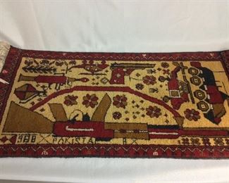 Pakistan Rug depicting Afghanistan under Soviet rule. 