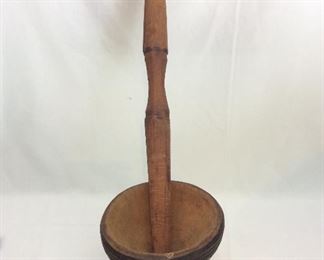 Central Africa Mortar 8 1/2" H and Pestle 28" L. 
