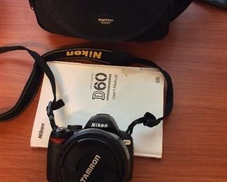 Nikon D60 with Tamron Di II AF 18 - 250 mm Lens and Nikon 30 - 110 mm Lens.