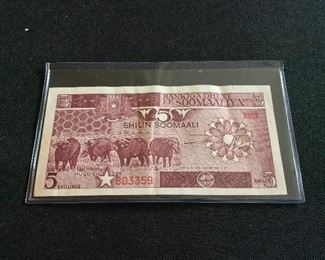 Somalia 5 Shillings, 1986.