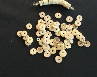 Lot of large Ostrich Shell Beads.