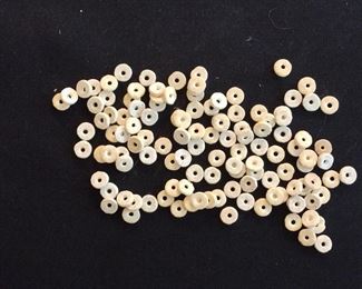 Lot of loose Small Ostrich Shell Beads from 