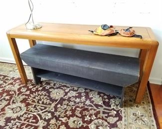 sofa/console table $25 country bench $40