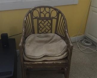 One of two chairs need TLC