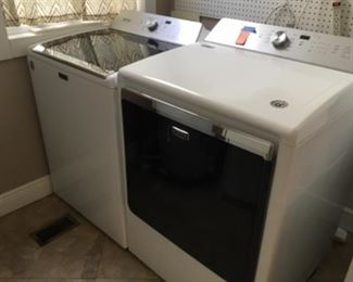 Maytag washer and dryer, 1 year old