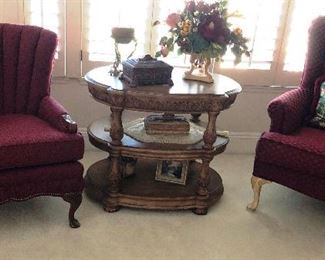 pair of upholstered chairs