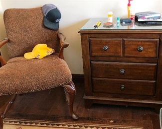 Side Chair and Night Stand