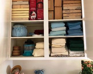 Collector Plates and linens