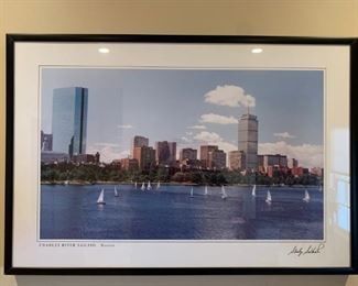 Signed Boston Harbor Print