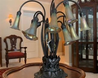 Dale Tiffany Lamps, Pair Available