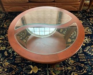 Glass Inset Coffee Table