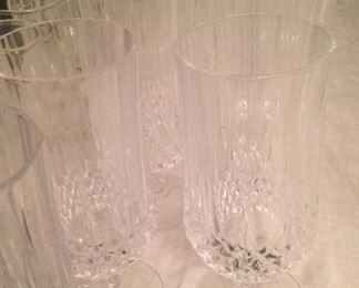 Some of the many pieces of glassware