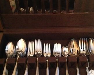 Silverplate dinnerware by Towle - service for 8; chest included